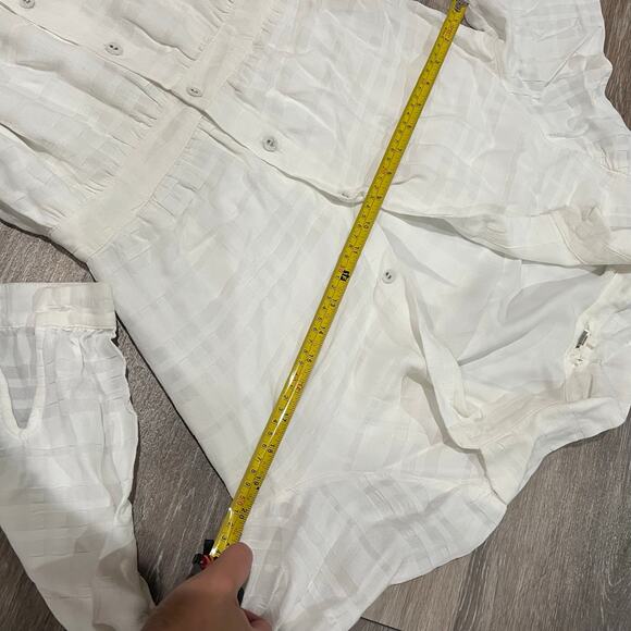 Tularosa X Revolve Romi Dress White Collar Botton Down Maxi Dress Size Small - Picture 8 of 9